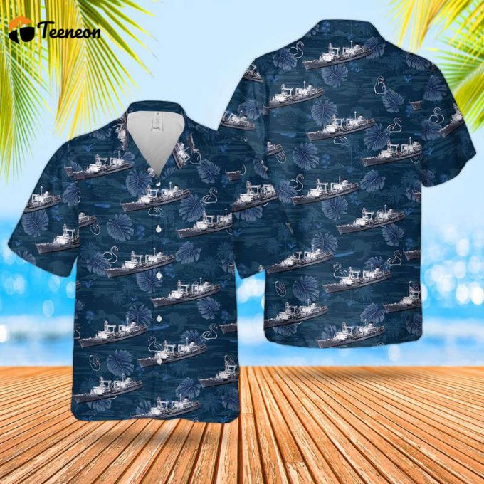 Royal Canadian Navy Rcn Hmcs Provider (Aor 508) Replenishment Oiler Hawaiian Shirt Gift For Dad Father Days 1