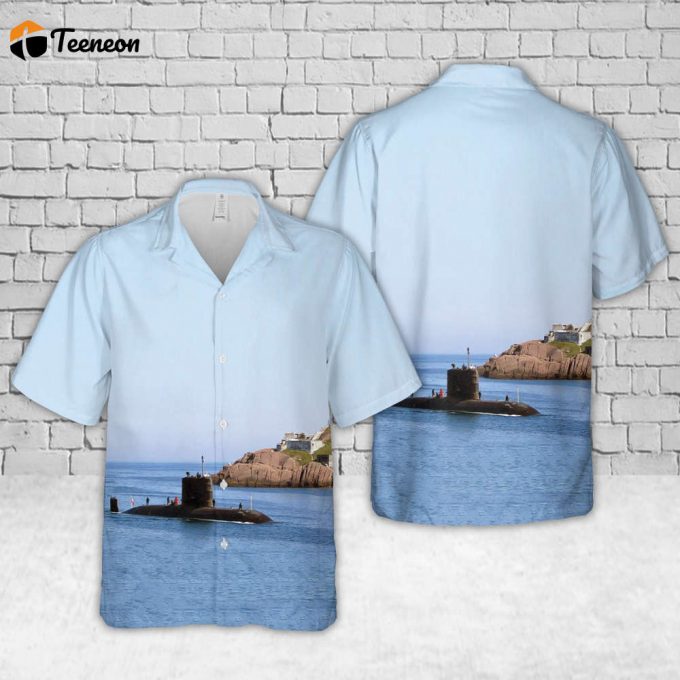 Royal Canadian Navy Victoria-Class Submarine Hawaiian Shirt Gift For Dad Father Days 1