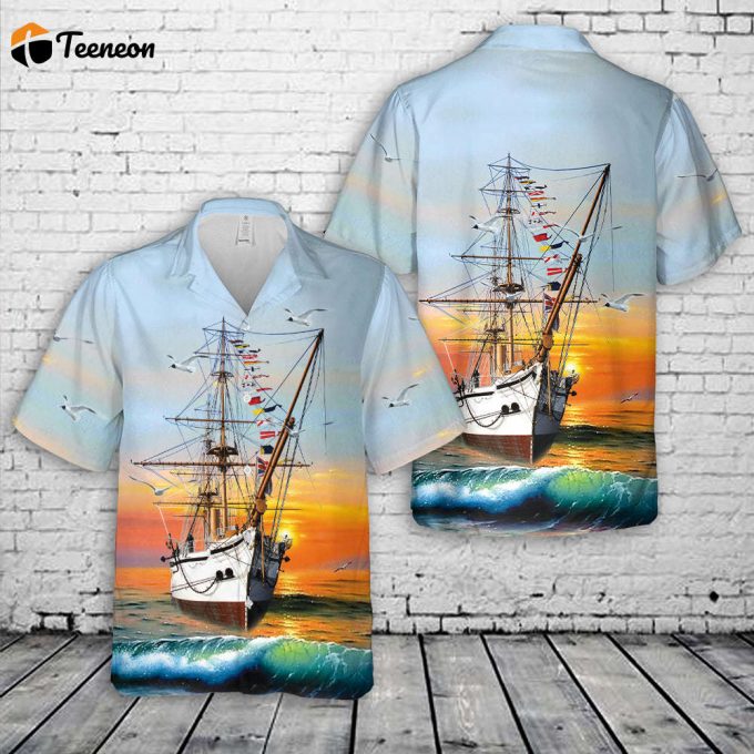 Royal Navy Hms Gannet (1878) Hawaiian Shirt Gift For Dad Father Days 1