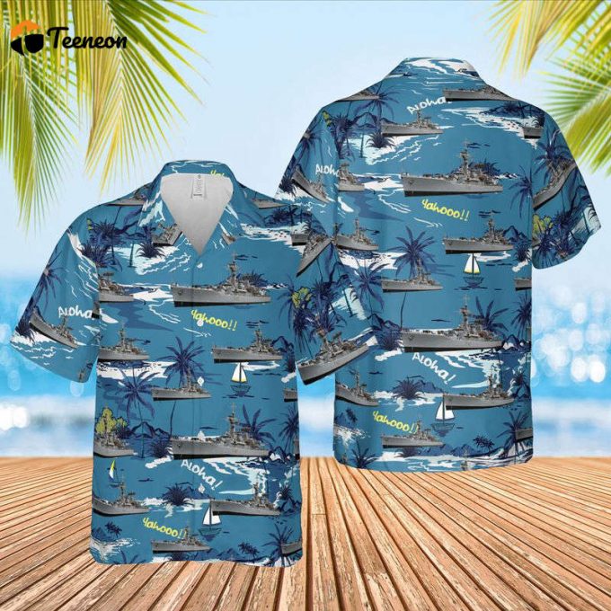 Royal Navy Hms Phoebe (F42) Hawaiian Shirt Gift For Dad Father Days 1