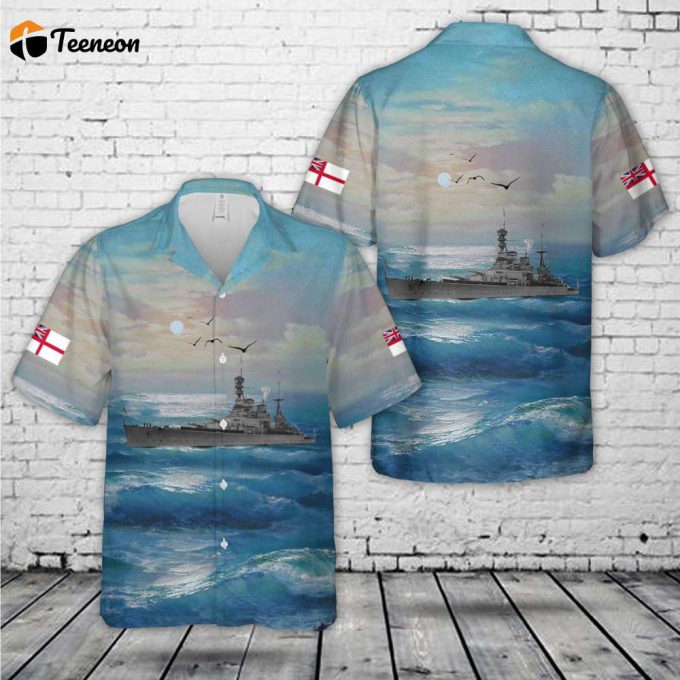 Royal Navy Hms Renown (1916) Hawaiian Shirt Gift For Dad Father Days 1