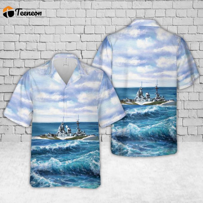 Royal Navy Hms Rodney (29) Hawaiian Shirt Gift For Dad Father Days 1