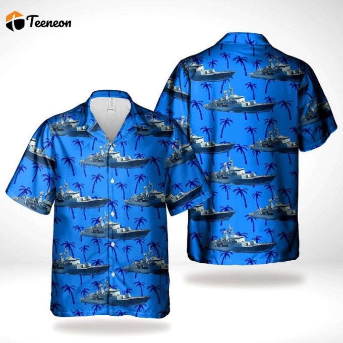 Royal New Zealand Navy Rnzn Hmnzs Te Mana (F111) Hawaiian Shirt Gift For Dad Father Days 1