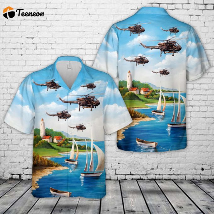 Royal New Zealand Navy Westland Wasp Has1 (P-531-2) Hawaiian Shirt Gift For Dad Father Days 1