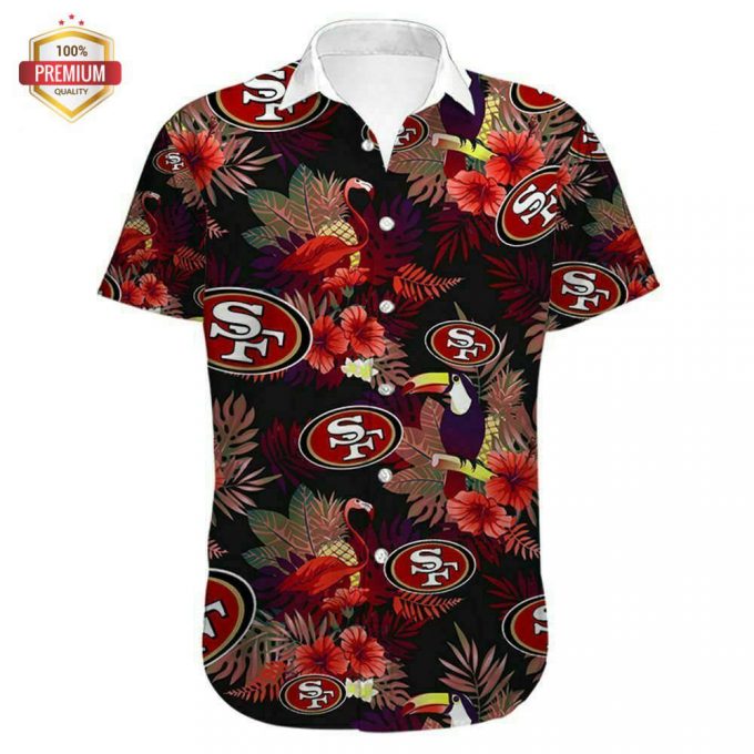 San Francisco 49Ers Hawaiian Shirt 1, Hawaiian Beach Shirt Short Sleeve, Hawaiian Shirt Gift, Christmas Gift 1