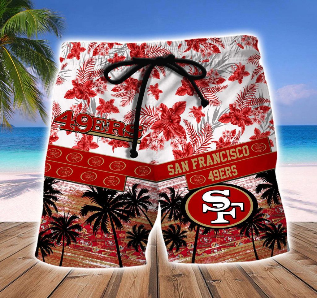 San Francisco 49Ers Hawaiian Shirt And Beach Short 16