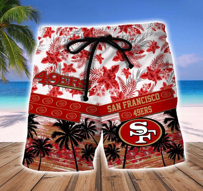 San Francisco 49Ers Hawaiian Shirt And Beach Short 5