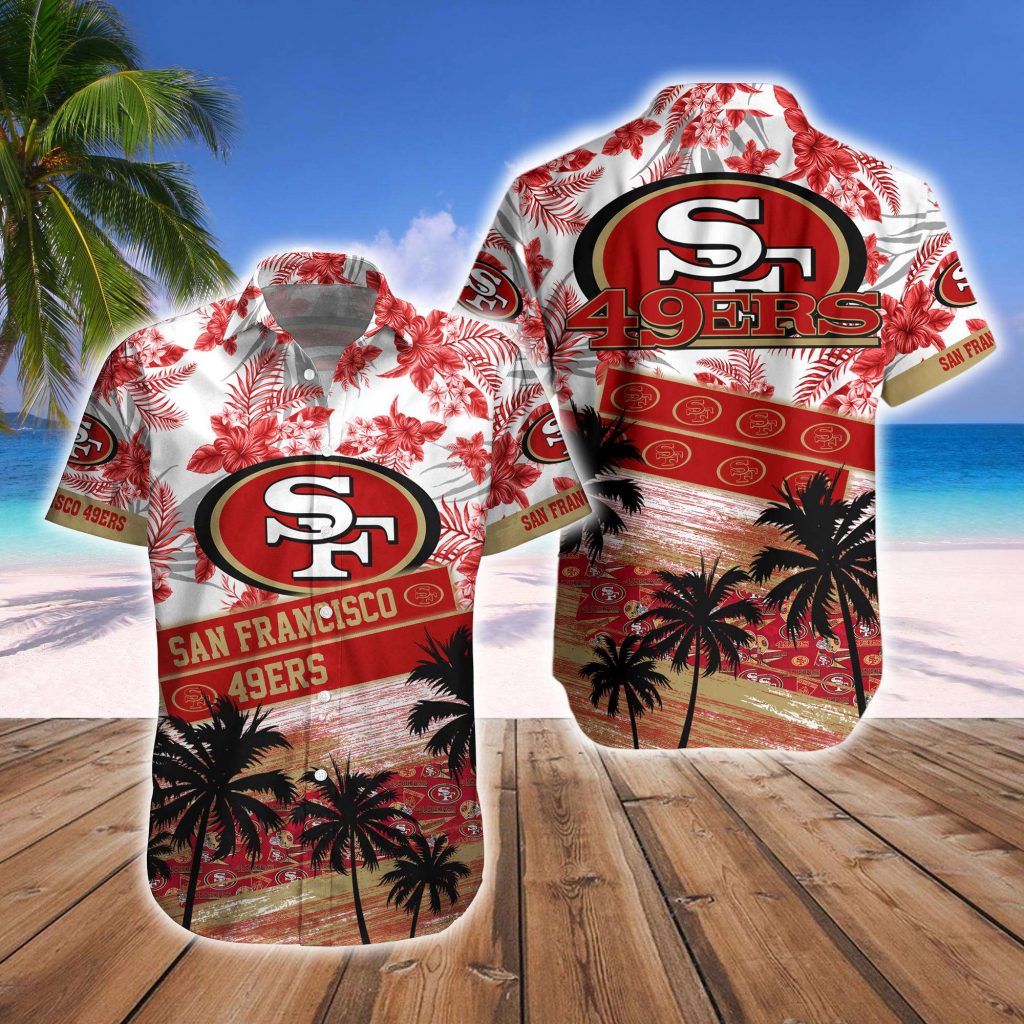 San Francisco 49Ers Hawaiian Shirt And Beach Short 20