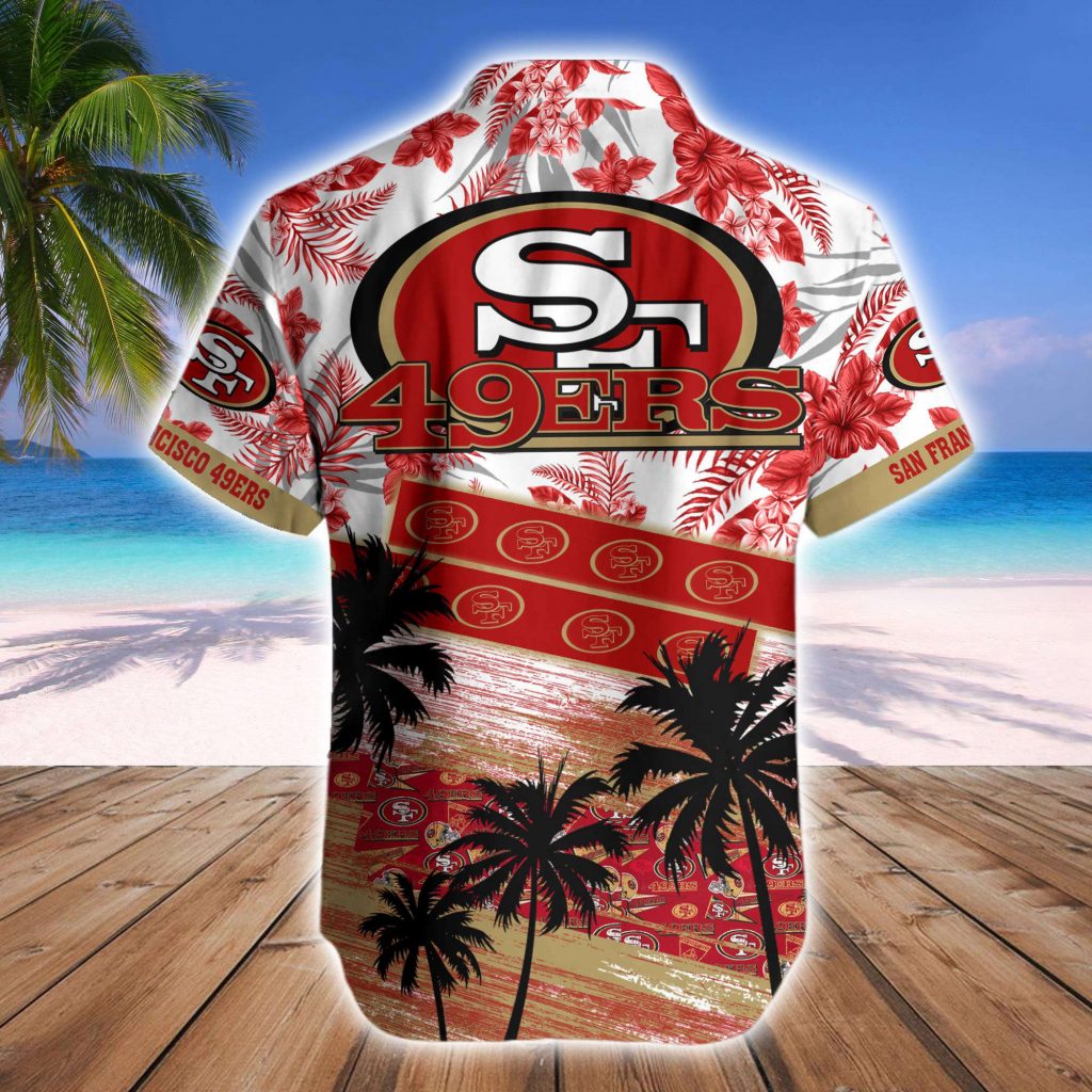 San Francisco 49Ers Hawaiian Shirt And Beach Short 12