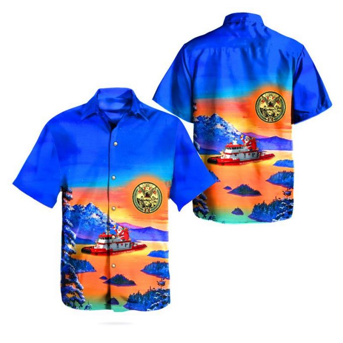 San Francisco Fire Department (Sffd) St. Francis Fireboat Hawaiian Shirt 1