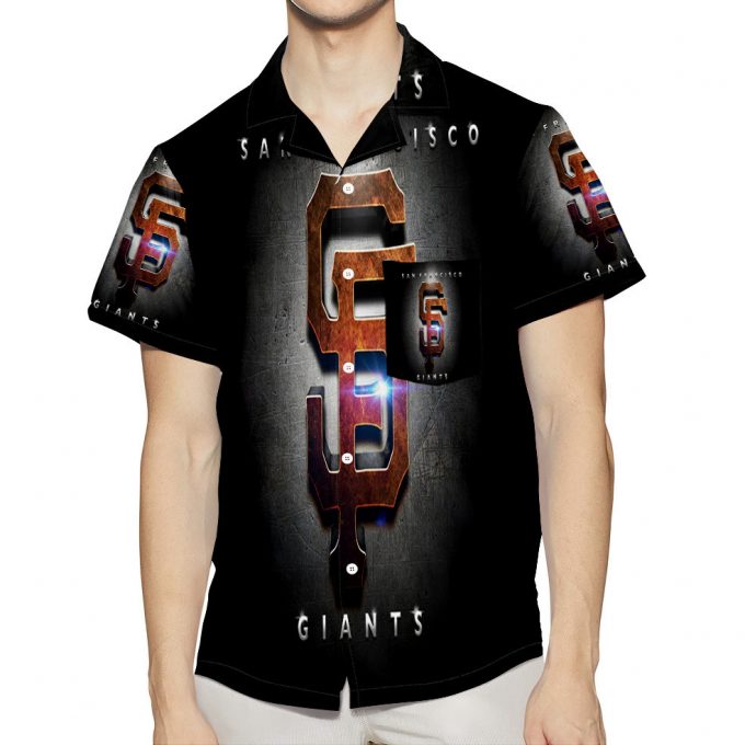 San Francisco Giants Art 11 3D All Over Print Summer Beach Hawaiian Shirt With Pocket 1