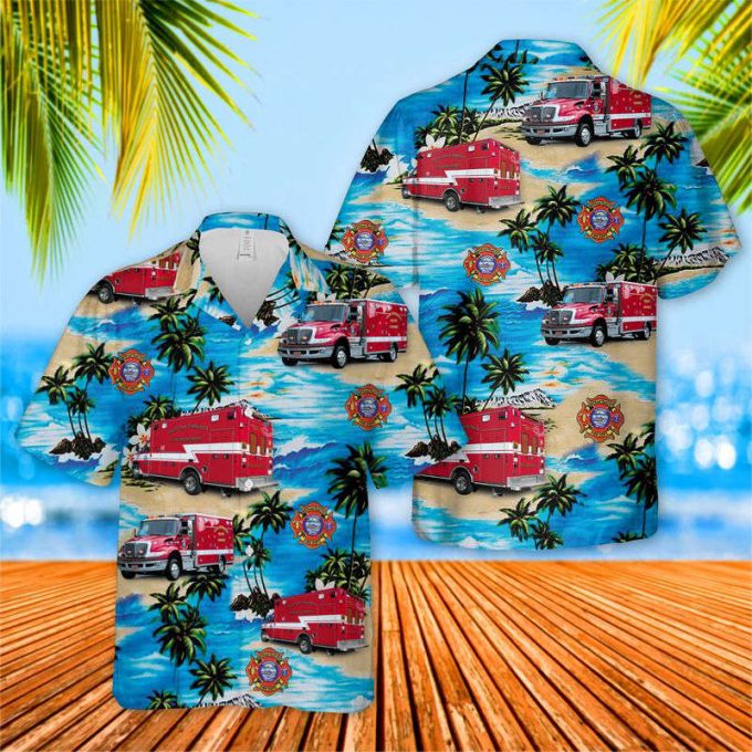 South San Francisco Fire Department Ems Hawaiian Shirt For Men Women 1