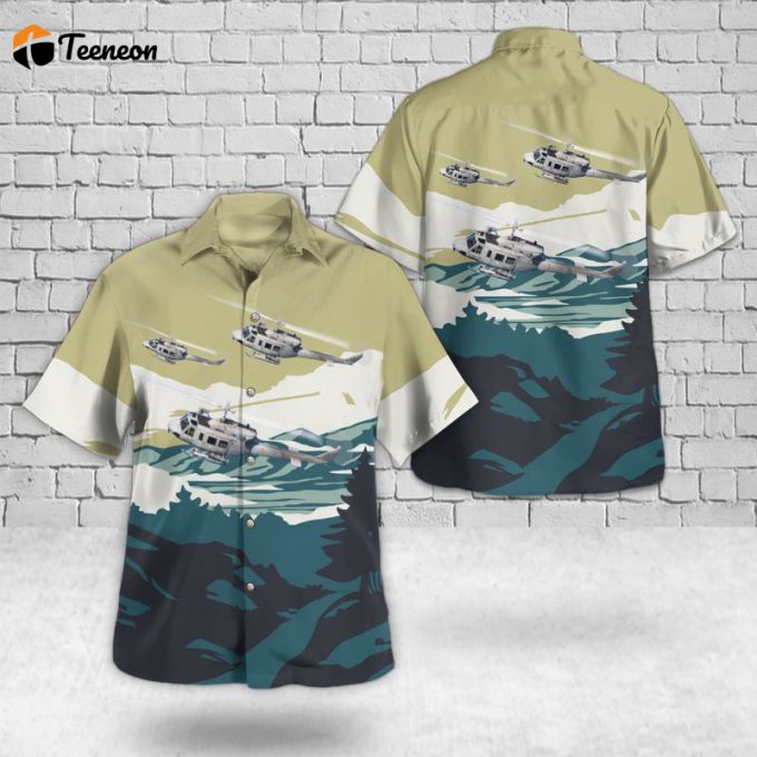 Spanish Navy Agusta Bell 212 Hawaiian Shirt Gift For Dad Father Days 1