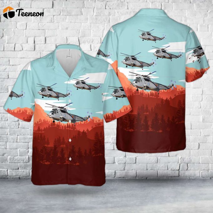 Spanish Navy Armada Espanola Sikorsky Sh-3D Sea King (S-61B) Hawaiian Shirt Gift For Dad Father Days 1