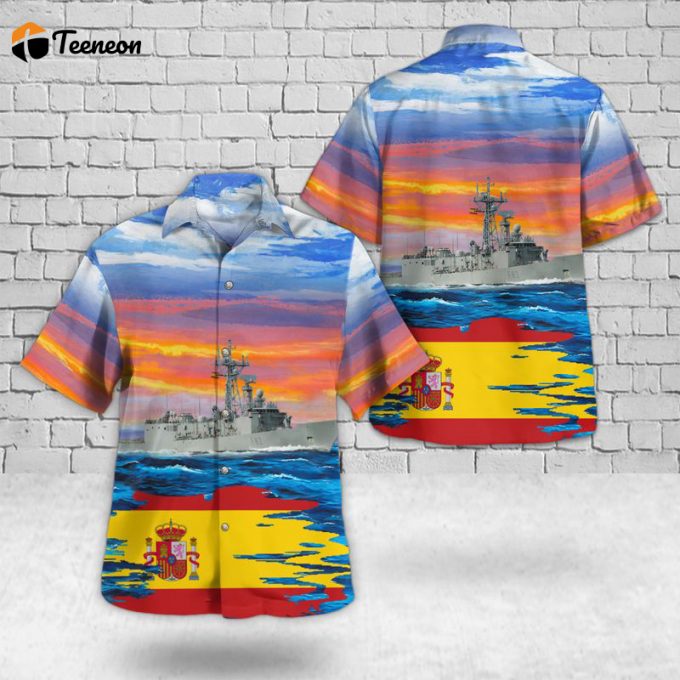 Spanish Navy Armada Espanola Victoria (F82) Hawaiian Shirt Gift For Dad Father Days 1