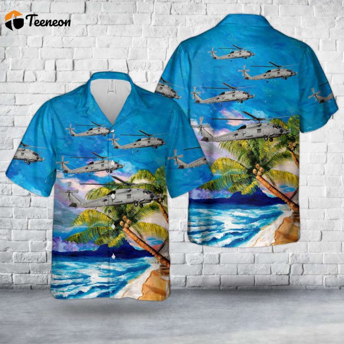 Spanish Navy Sikorsky Sh-60B Seahawk Hawaiian Shirt Gift For Dad Father Days 1