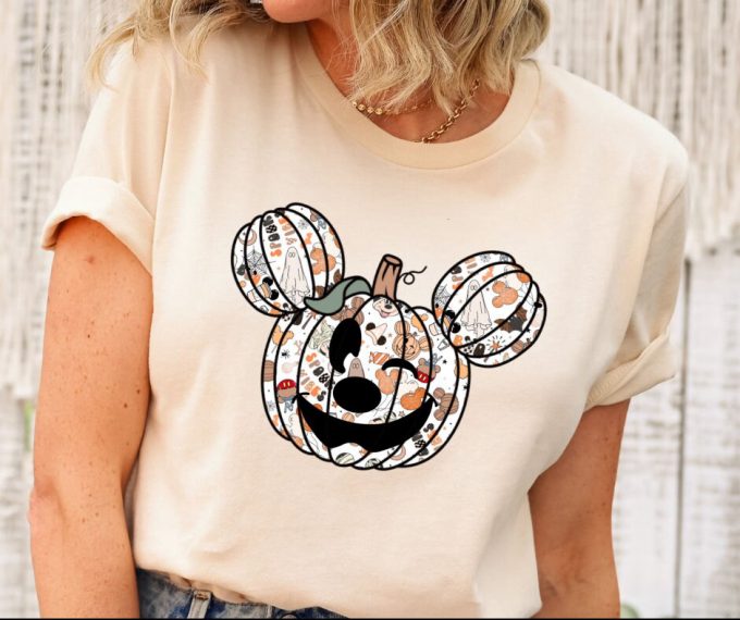 Spooktacular Disney Halloween Ears &Amp; Ghost Shirt Combo - Mickey Funny Matching Tee 2