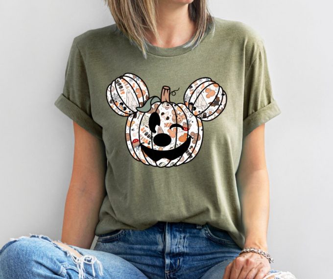 Spooktacular Disney Halloween Ears &Amp; Ghost Shirt Combo - Mickey Funny Matching Tee 3