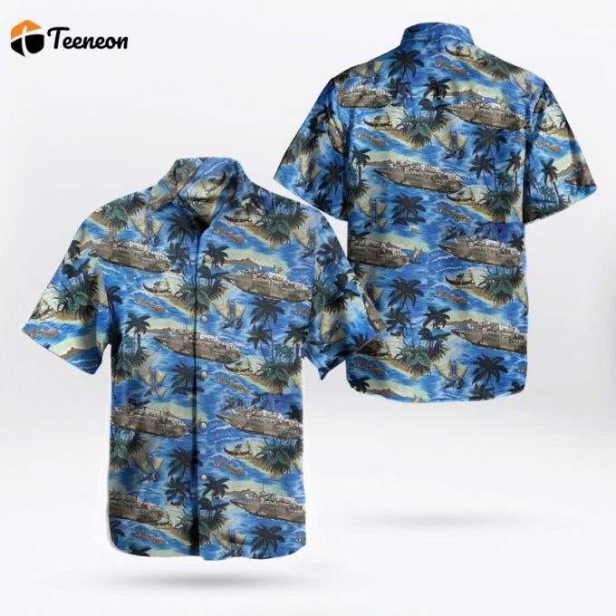 Swedish Navy 90 Hawaiian Shirt Gift For Dad Father Days 1