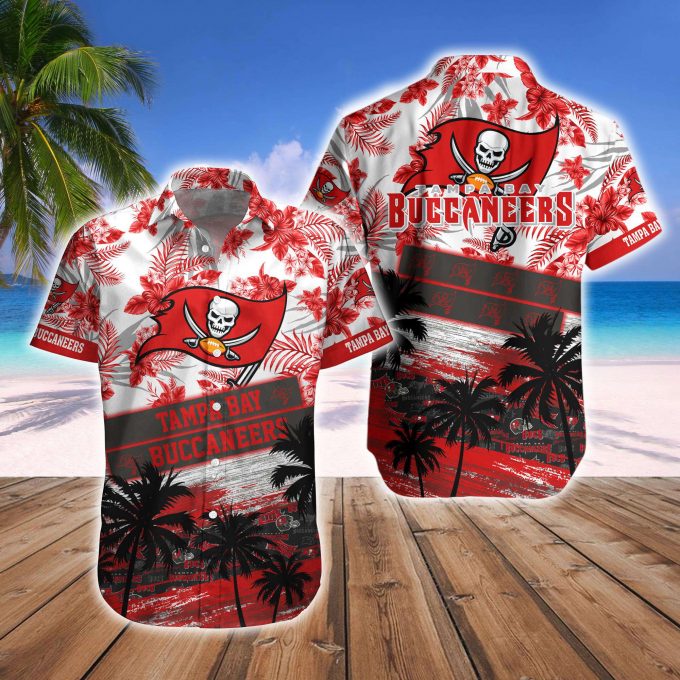 Tampa Bay Buccaneers Hawaiian Shirt And Beach Short 4