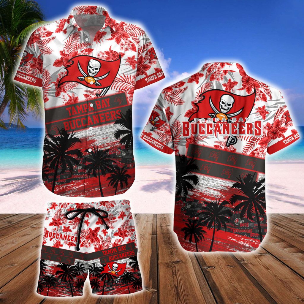 Tampa Bay Buccaneers Hawaiian Shirt And Beach Short 8