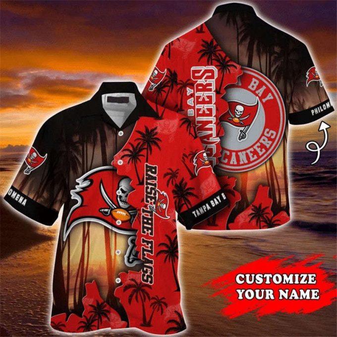 Tampa Bay Buccaneers Hawaiian Shirt Customize Your Name 2