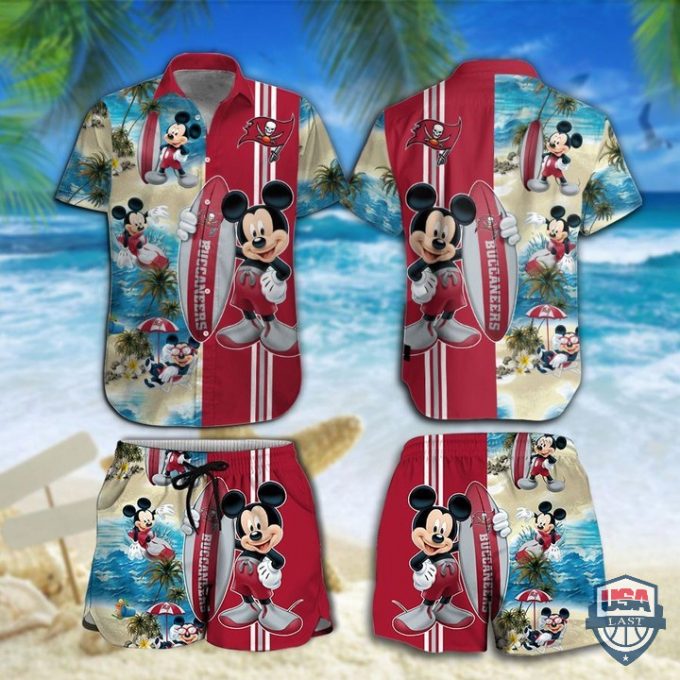 Tampa Bay Buccaneers Mickey Mouse Hawaiian Shirt - Fun &Amp;Amp; Stylish Nfl Fan Apparel 1