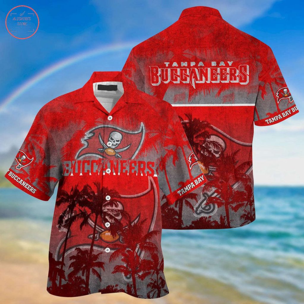 Tampa Bay Buccaneers Palm Hawaiian Shirt 2