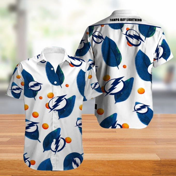 Tampa Bay Lightning Hawaiian Shirt Leafs Button Up 1