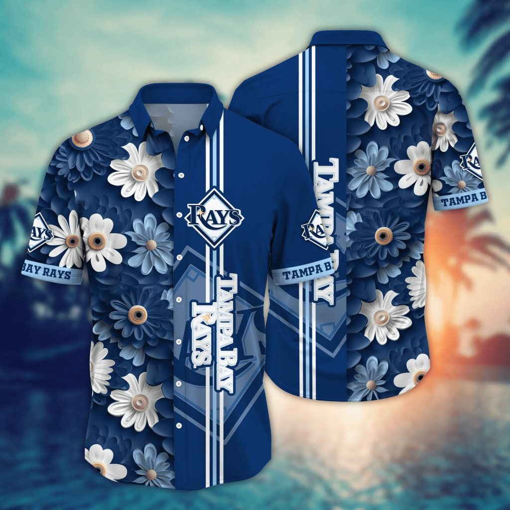 Tampa Bay Rays Mlb Flower Shirt &Amp; Tshirt: Summer Football Shirts For Fans - Na49574 2
