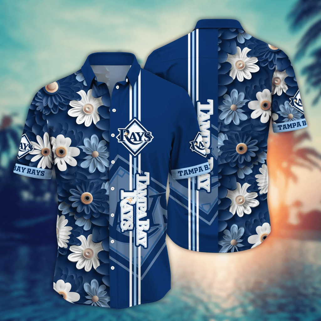 Stylish Tampa Bay Rays Mlb Flower Shirt &Amp; T-Shirt For Fans Summer Football Shirts Na49574 2