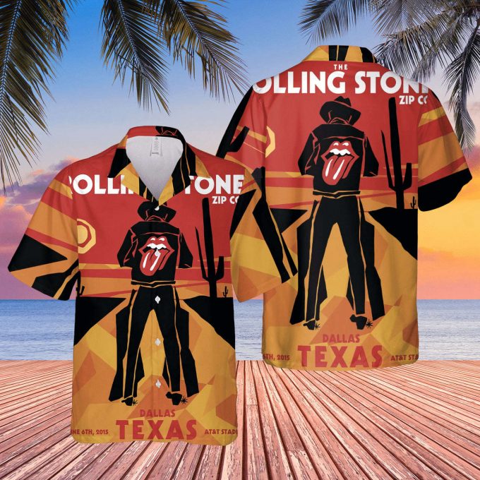 The Rolling Stones Tour Dallas Texas 2015 Hawaiian Shirt 1