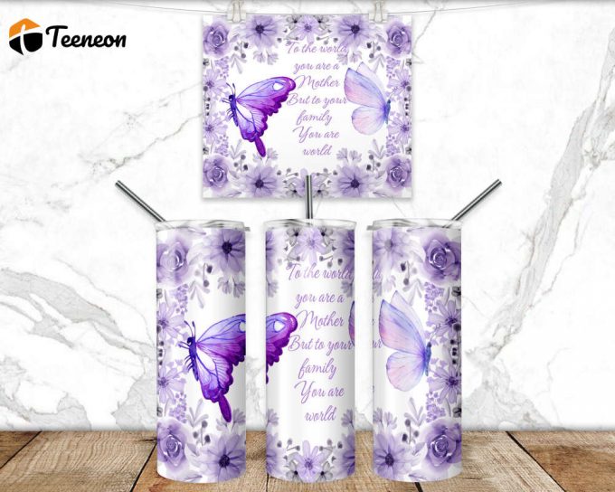 To My Mom Tumbler Wrap Png Mothers Day 20 Oz Skinny Tumbler Sublimation Design Love Your Daughter Download 3D Sublimation Desig 1
