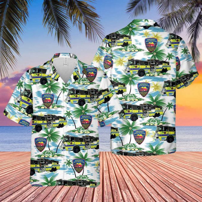 Gifts 2024Gifts 2024 New York Buffalo Niagara International Airport Fire Department Hawaiian Shirt 1