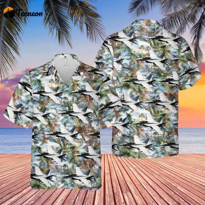 U.s. Navy Boeing F/A-18F Super Hornet Hawaiian Shirt Gift For Dad Father Days 1