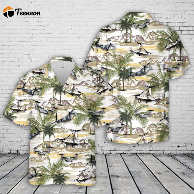 U.s. Navy Cmv-22B Osprey Hawaiian Shirt Gift For Dad Father Days 1