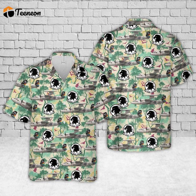 U.s Navy Vaw-113 Black Eagles E-2D Hawaiian Shirt Gift For Dad Father Days 1