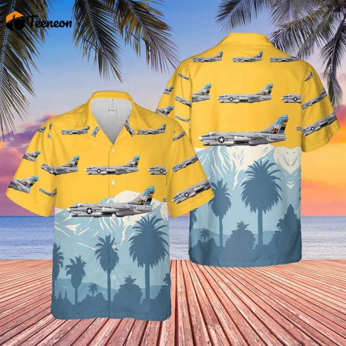 Us Navy A-7E Corsair Ii Of Va-113 Stingers Hawaiian Shirt Gift For Dad Father Days 1