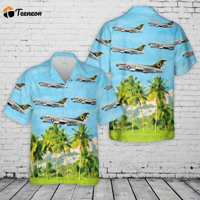 Us Navy A7E Corsair Ii Of Va-25 Fist Of The Fleet Hawaiian Shirt Gift For Dad Father Days 1