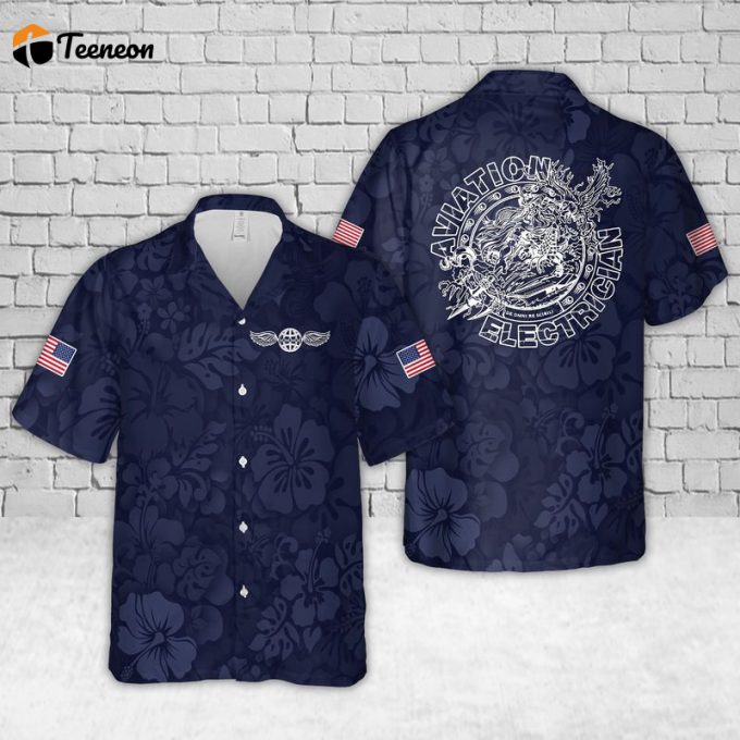 Us Navy Ae Hawaiian Shirt Gift For Dad Father Days 1