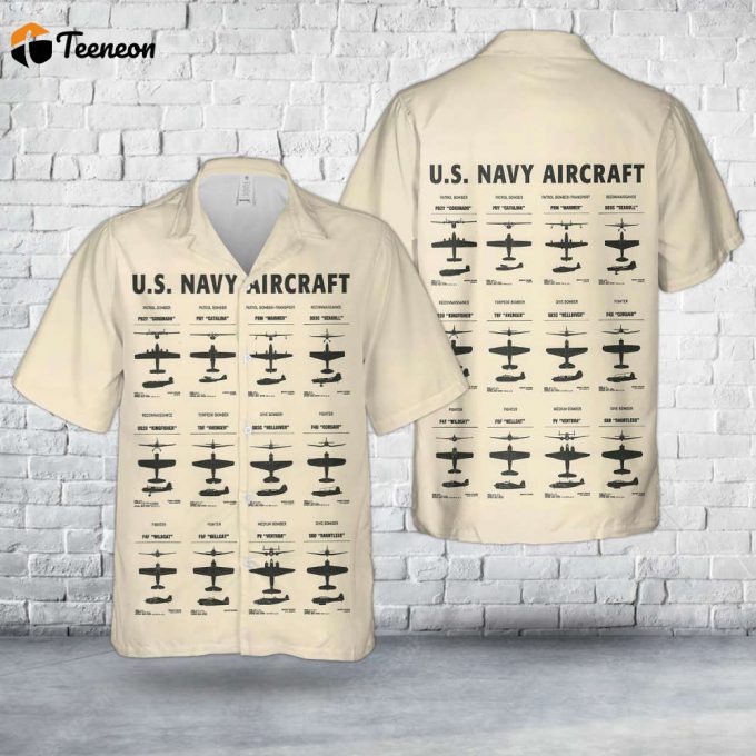 Us Navy Aircraft In Wwii Hawaiian Shirt Gift For Dad Father Days 1