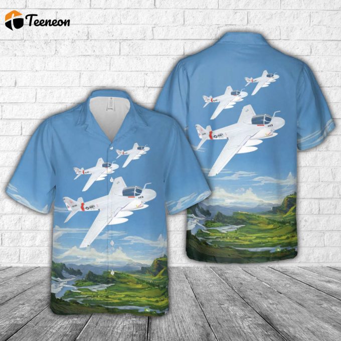 Us Navy Attack Squadron Va-304 Firebirds Ka-6D Hawaiian Shirt Gift For Dad Father Days 1