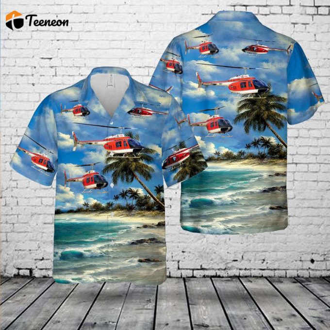 Us Navy Bell Th-57C Searanger Hawaiian Shirt Gift For Dad Father Days 1