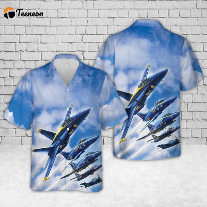 Us Navy Blue Angels Show Hawaiian Shirt Gift For Dad Father Days 1