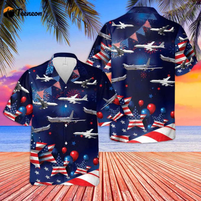 Us Navy Boeing E-6 Mercury 4Th Of July Hawaiian Shirt Gift For Dad Father Days 1