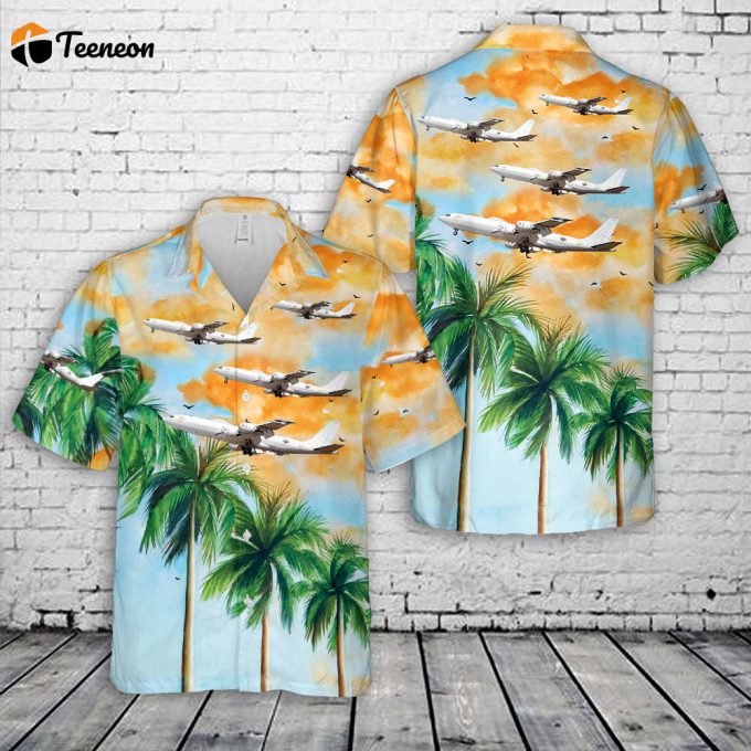 Us Navy Boeing E-6 Tacamo Hawaiian Shirt Gift For Dad Father Days 1