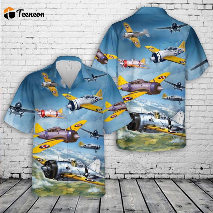 Us Navy Brewster F2A Buffalo Hawaiian Shirt Gift For Dad Father Days 1