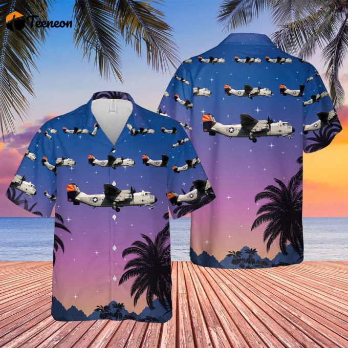 Us Navy C-2A Greyhound Vrc-40 Rawhides Hawaiian Shirt Gift For Dad Father Days 1