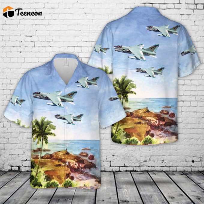 Us Navy Corsair Ii (Buno 156863) Of Attack Squadron 146 (Va-146) &Amp;Quot;Blue Diamonds&Amp;Quot; Hawaiian Shirt Gift For Dad Father Days 1