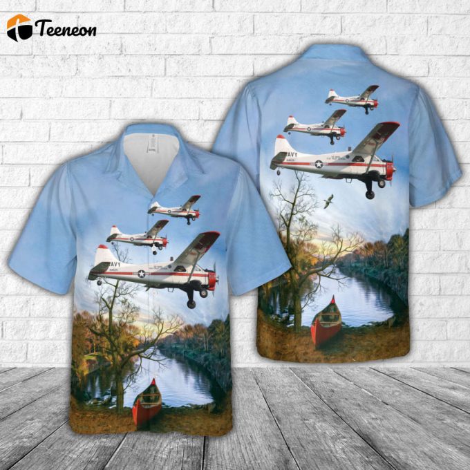 Us Navy De Havilland Canada U-6A Beaver (Dhc-2) Hawaiian Shirt Gift For Dad Father Days 1